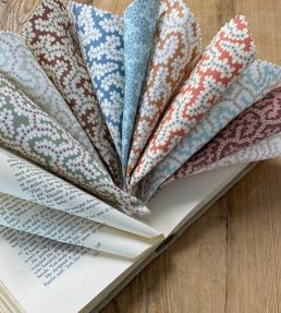 Elney Fabric by Ian Sanderson Sandstone Blue