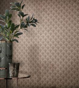 Elodie Foil Wallpaper by 1838 Wallcoverings Burnished