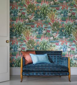 Elodie Fabric by Osborne & Little Petrol