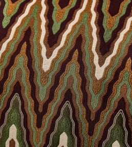 Elota Fabric by Harlequin Burgundy/Moss