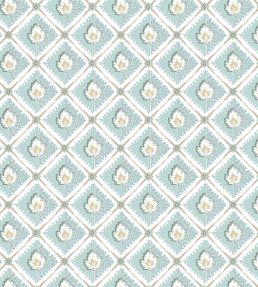 Elsie Fabric by Nina Campbell Aqua