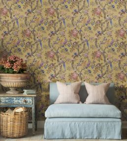 Eltham Wallpaper by GP & J Baker Aqua