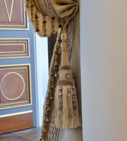 Embellished Bullion Fringe 130mm Trimming by Houles Blue Nattier