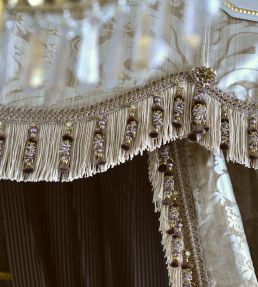 Embellished Bullion Fringe 130mm Trimming by Houles Blue Nattier