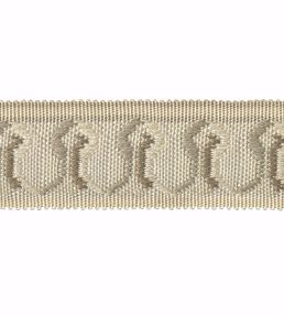 Embroidered Braid 30mm Trimming by Houles Blanc Hermine