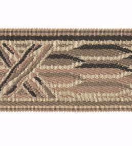 Embroidered Braid 60mm Trimming by Houles Brun Vision