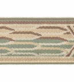 Embroidered Braid 60mm Trimming by Houles Vert Celadon