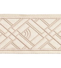 Cross Embroidered Braid 75mm Trimming by Houles Albatre