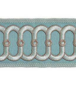 Embroidered Braid 75mm Trimming by Houles Cristal