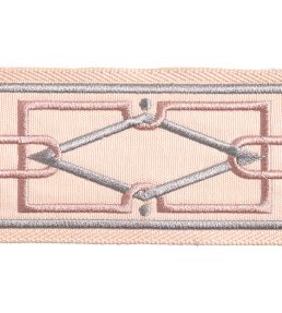 Diamond Embroidered Braid 75mm Trimming by Houles Daisy