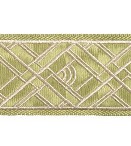 Cross Embroidered Braid 75mm Trimming by Houles Galuchat