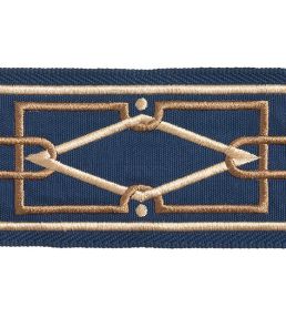 Diamond Embroidered Braid 75mm Trimming by Houles Normandie