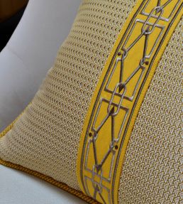Diamond Embroidered Braid 75mm Trimming by Houles Acajou