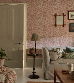 Emery's Willow Wallpaper by Morris & Co Chrysanthemum Pink