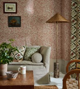 Emery's Willow Fabric by Morris & Co Leaf Green