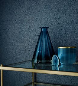 Emile Wallpaper by 1838 Wallcoverings Midnight