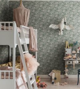 Emilie Wallpaper by Sandberg Garden Green