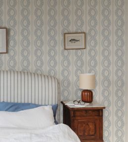 Emilion Wallpaper by Sandberg Light Blue