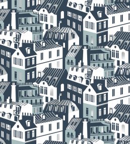 Emmas Apartment Wallpaper by Mini Moderns High Tide & Zinc