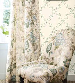 Emmeline Fabric by Colefax and Fowler Aqua