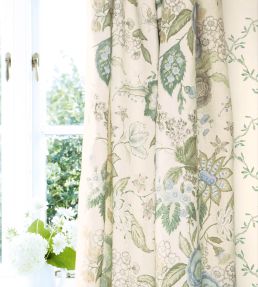 Emmeline Fabric by Colefax and Fowler Aqua