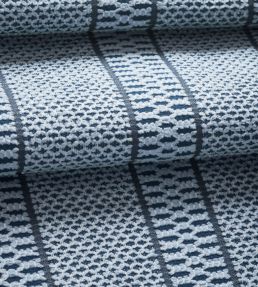 Emmons Stripe Fabric by Thibaut Navy