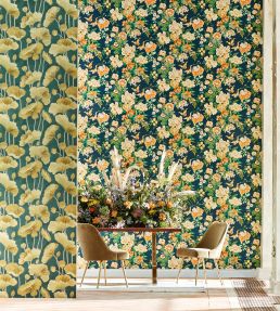 Emperor Peony Wallpaper by Sanderson Lotus Pink