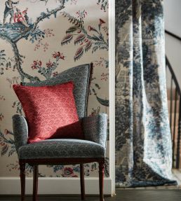 Emperors Musician Wallpaper by Zoffany Indigo
