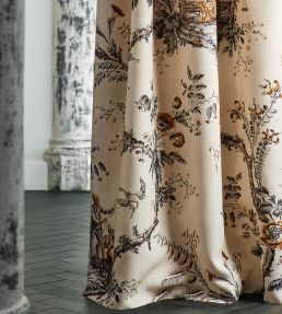 Emperors Musician Fabric by Zoffany Indigo