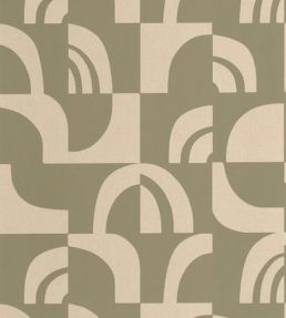 Empreinte Wallpaper by Caselio Vert Kaki