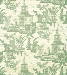 Empress Court Wallpaper by Thibaut Green