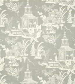 Empress Court Wallpaper by Thibaut Grey