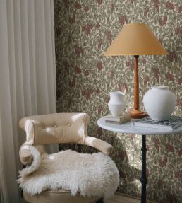 Emrik Wallpaper by Sandberg Burgundy