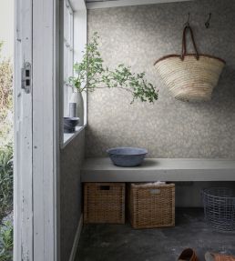 Emrik Wallpaper by Sandberg Misty Blue