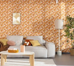 Emy Wallpaper by Caselio Violet Vert