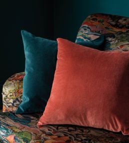 Encore Velvet Fabric by Osborne & Little Rust