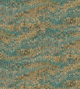 End Paper Wallpaper by Mulberry Home Teal