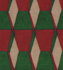 Endless Scarlet Fabric by MINDTHEGAP Red and Green