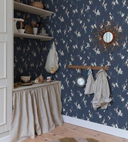 Engla Wallpaper by Sandberg Classic Blue