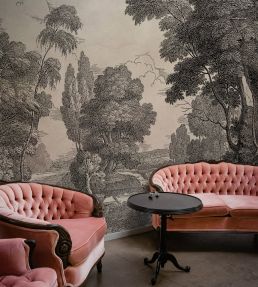 Engraving Mural by Coordonne Ink