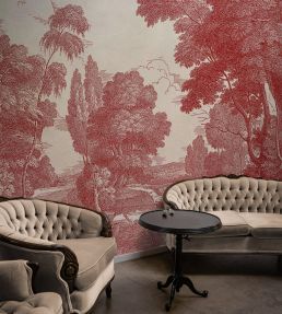 Engraving Mural by Coordonne Red