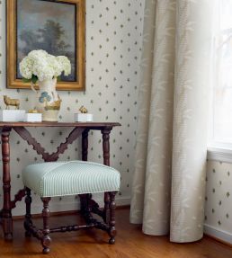 Ensbury Fern Fabric by Anna French Beige