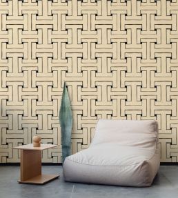 Ensemble Wallpaper by Tres Tintas Blanco y negro
