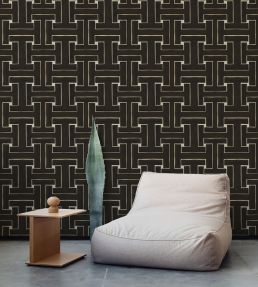 Ensemble Wallpaper by Tres Tintas Negro