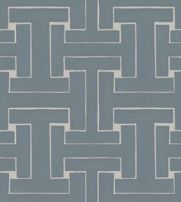 Ensemble Wallpaper by Tres Tintas Azul claro