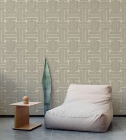 Ensemble Wallpaper by Tres Tintas Beige