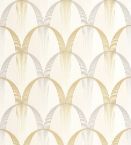 Entree Des Artistes Wallpaper by Casadeco Blanc Calcaire / Gris