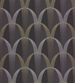 Entree Des Artistes Wallpaper by Casadeco Noir Fusain / Or
