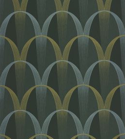 Entree Des Artistes Wallpaper by Casadeco Vert Taiga