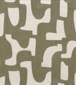 Entrelacs Fabric by Casamance Kaki